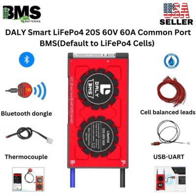 DALY Smart BMS 20S 60V 60A LiFePo4 Battery Protection Module