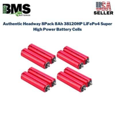Authentic Headway 8Pack 8Ah 38120HP LiFePo4 Super High Power Battery Cells