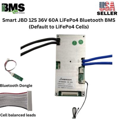 Smart Jiabaida (JBD) 12S 36V 60A LiFePo4 Common Port Battery protection module