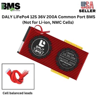 DALY BMS 12S 36V LiFePo4 200A Common Port Battery protection module