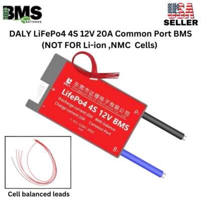 DALY BMS 4S 12V LiFePo4 20A Common Port Battery protection module