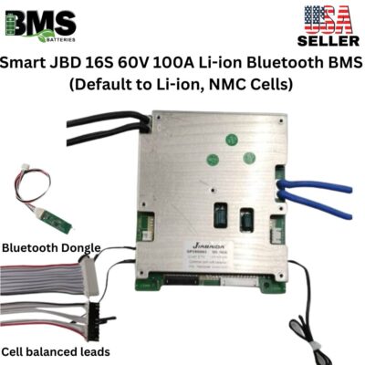 Smart Jiabaida (JBD) 16S 60V 100A Lithium ion Common Port Battery protection module.