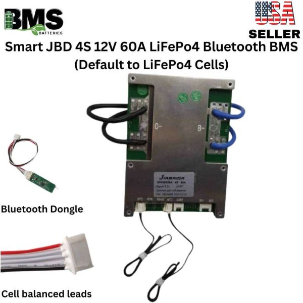 Smart Jiabaida (JBD) 4S 12V 60A LiFePo4 Common Port Battery protection module