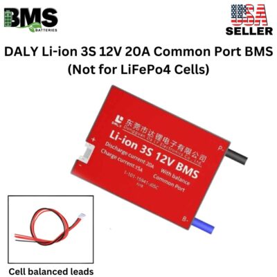 DALY BMS 3S 12V Lithium ion 20A Common Port Battery protection module