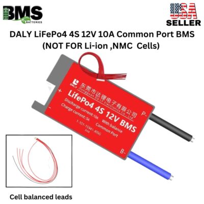 DALY BMS 4S 12V LiFePo4 10A Common Port Battery protection module