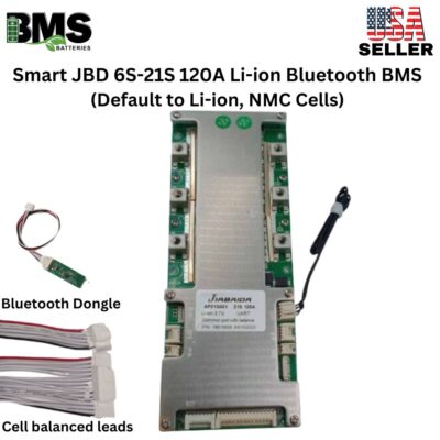 Jiabaida (JBD) Smart BMS Li-Ion 120A 6s-21s Battery Protection Module with Bluetooth Dongle BMS