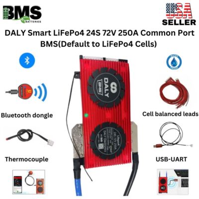DALY Smart BMS 24S 72V 250A LiFePo4 Battery Protection Module