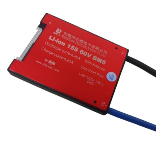 DALY BMS 15S 60V Lithium ion 40A Common Port Battery protection module.