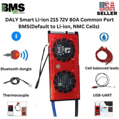 DALY Smart BMS 21S 72V 80A Lithium ion Battery Protection Module