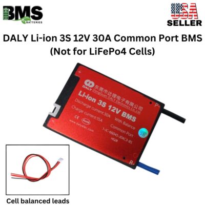 DALY BMS 3S 12V Lithium ion 30A Common Port Battery protection module