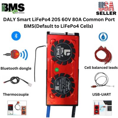 DALY Smart BMS 20S 60V 80A LiFePo4 Battery Protection Module