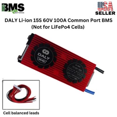 DALY BMS 15S 60V Lithium ion 100A Common Port Battery protection module.