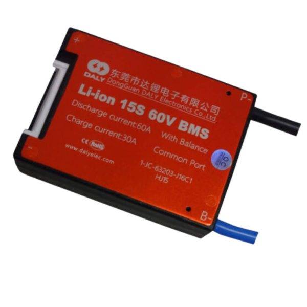 DALY BMS 15S 60V Lithium ion 60A Common Port Battery protection module.