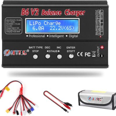 HTRC Smart B6V2 Fast Battery Charger, Lithium, LiFePO4,Lead Acid Battery