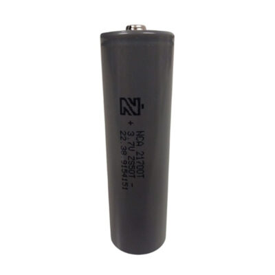 NCA Button Top cylindrical Lithium Ion 5C cell 21700T model.