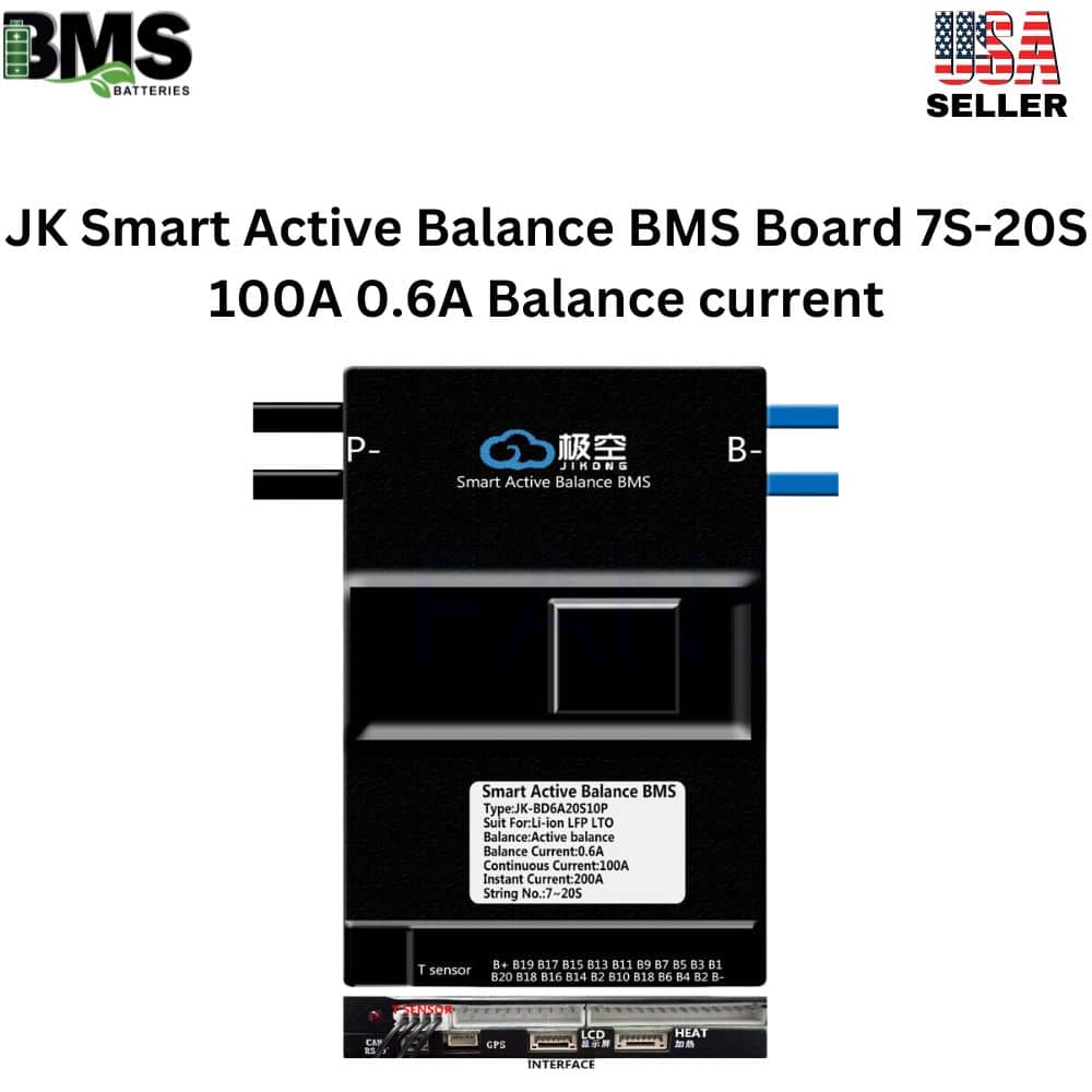JK Smart Active Balance BMS Board 7S-20S 100A 0.6A Balance current