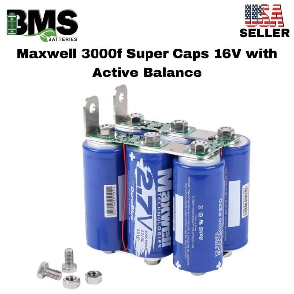 Maxwell 3000f Super Caps 16V with Active Balance