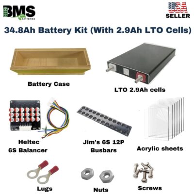 34.8Ah Battery Kit (With 2.9Ah LTO Cells)