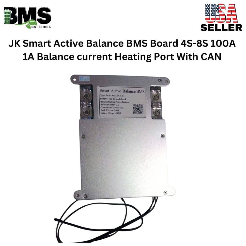 JK Smart Active Balance BMS Board 4S-8S 100A 1A Balance current Heating Port With CAN