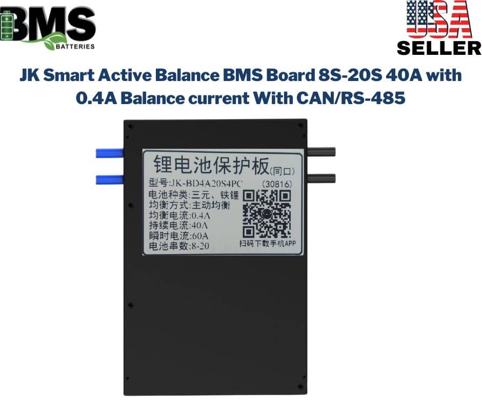 JK Smart Active Balance BMS Board 8S-20S 40A with 0.4A Balance current With CAN/RS485
