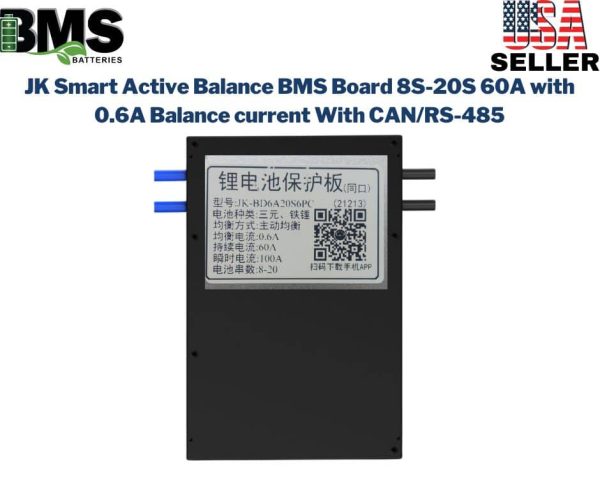 JK Smart Active Balance BMS Board 8S-20S 60A with 0.6A Balance current With CAN/RS-485