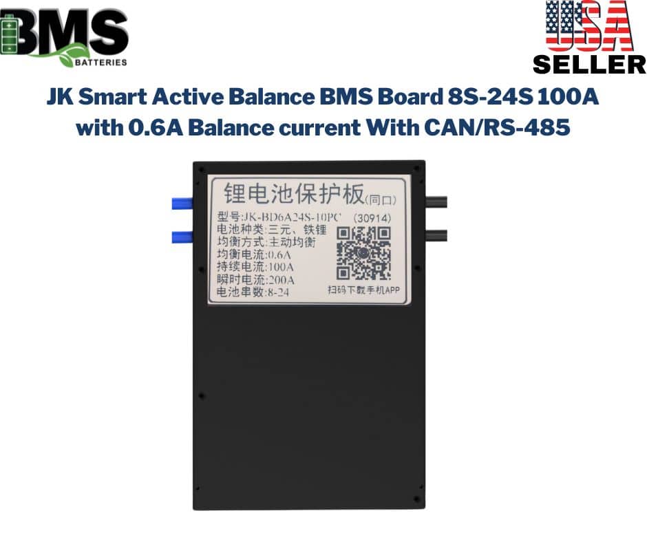 JK Smart Active Balance BMS Board 8S-24S 100A With 0.6A Balance current With CAN/RS-485