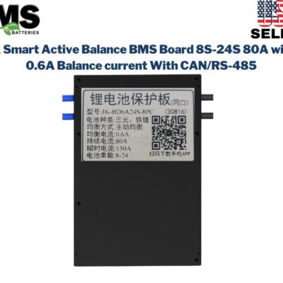 JK Smart Active Balance BMS Board 8S-24S 80A with 0.6A Balance current With CAN/RS-485