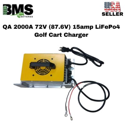 QA 2000A 72V (87.6V) 15amp LiFePo4 Golf Cart Charger