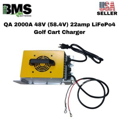 QA 2000A 48V (58.4V) 22amp LiFePo4 Golf Cart Charger