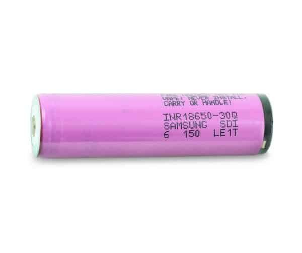 Samsung 30Q 18650 3000mAh 15A Protected Button Top Battery