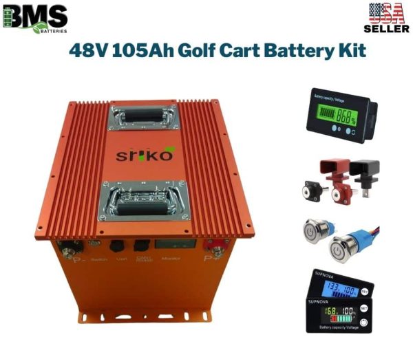 48V 105Ah Golf Cart Battery Kit (No Cells and BMS)