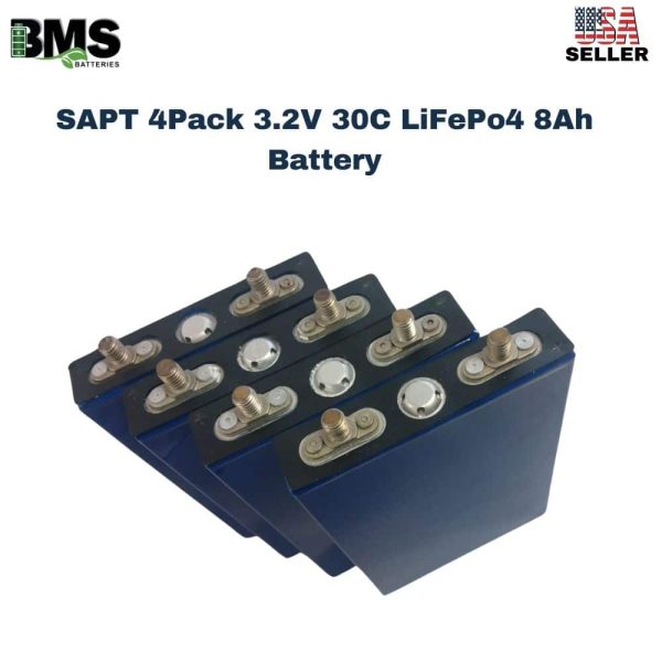 SAPT 4Pack 3.2V 30C LiFePo4 8Ah Battery