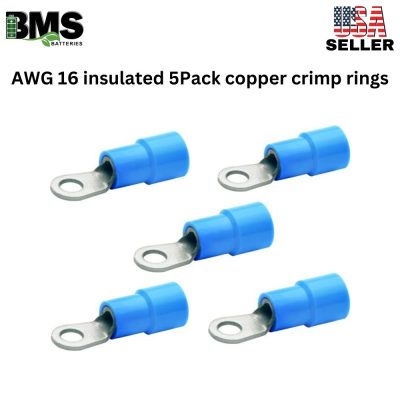 AWG 16 insulated 5Pack copper crimp rings