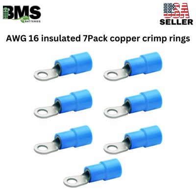 AWG 16 insulated 7Pack copper crimp rings
