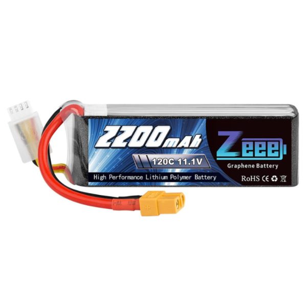 Zeee 3S 2200mAh Lipo Battery 11.1V 120C XT60 Connector with Soft Case RC Battery