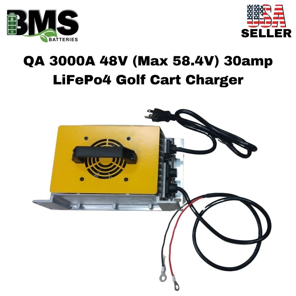 QA 3000A 48V (Max 58.4V) 30amp LiFePo4 Golf Cart Charger