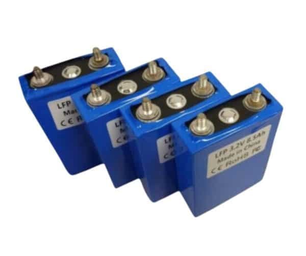 4 Pack Lishen 30C 3.2V 8.5AH LiFePo4 Prismatic Lithium Cells