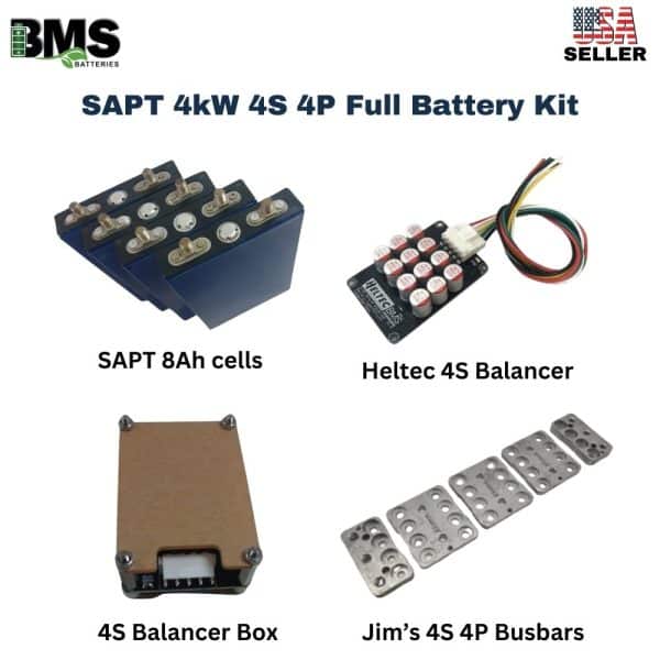 SAPT 4kW 4S 4P Full Battery Kit