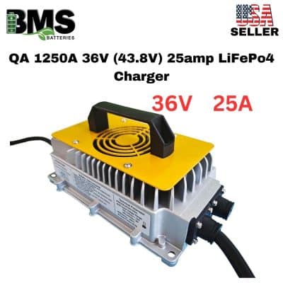 QA 1250A 36V (43.8V) 25amp LiFePo4  Charger.