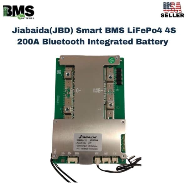 Jiabaida(JBD) Smart BMS LiFePo4 4S 200A Bluetooth Integrated Battery