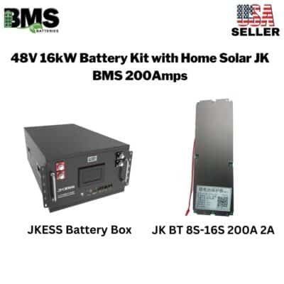 48V 16KW Battery Kit with Home Solar JK BMS 200Amps