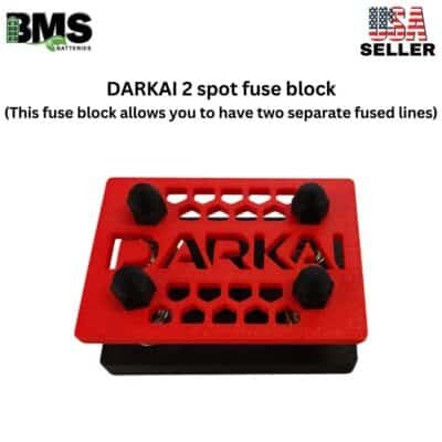 DARKAI 2 spot fuse block (This fuse block allows you to have two separate fused lines)