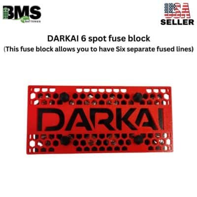 DARKAI 6 spot fuse block (This fuse block allows you to have Six separate fused lines)