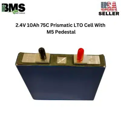 2.4V 10Ah 75C Prismatic LTO Cell With M5 Pedestal