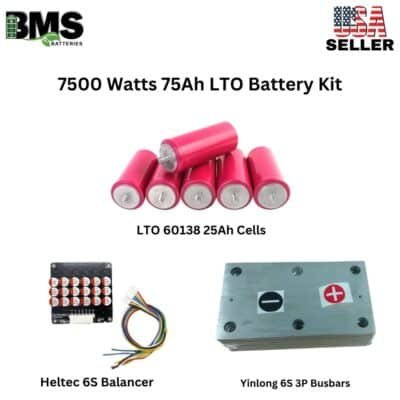 7500 Watts 75Ah LTO Battery Kit