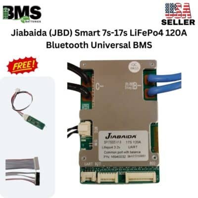 Jiabaida (JBD) Smart 7s-17s LiFePo4 120A Bluetooth Universal BMS