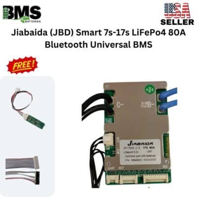 Jiabaida (JBD) Smart 7s-17s LiFePo4 80A Bluetooth Universal BMS