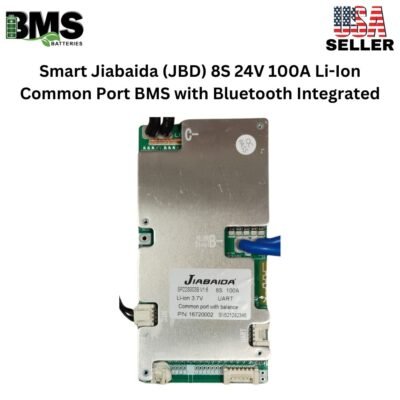 Smart Jiabaida (JBD) 8S 24V 100A Li-Ion Common Port BMS with Bluetooth Integrated