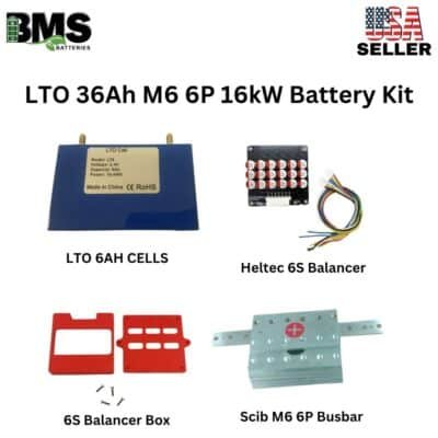 LTO 36Ah M6 6P 16kW Battery Kit