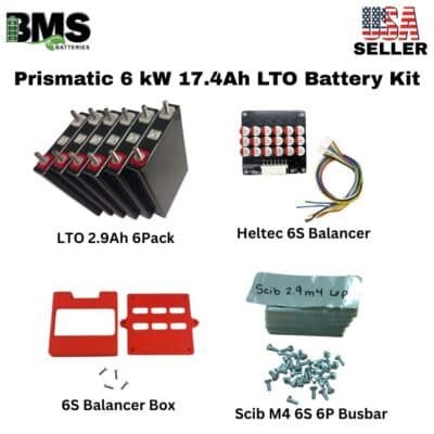 Prismatic 6 kW 17.4Ah  LTO Battery Kit